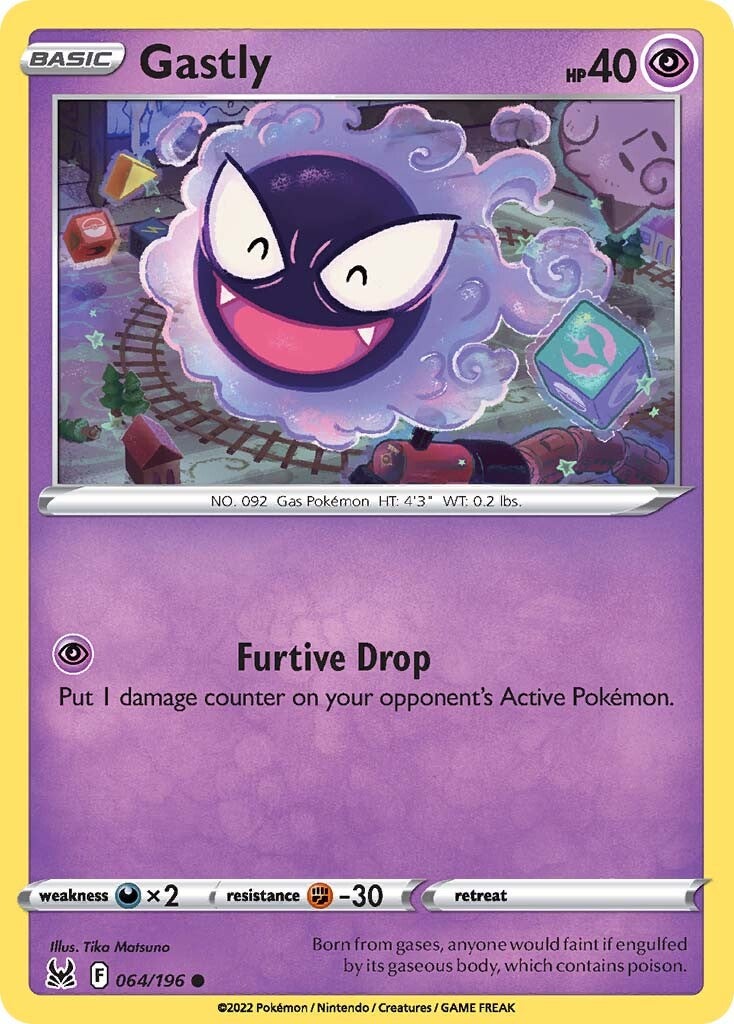 Gastly (064/196) [Sword & Shield: Lost Origin] | Exor Games Dartmouth