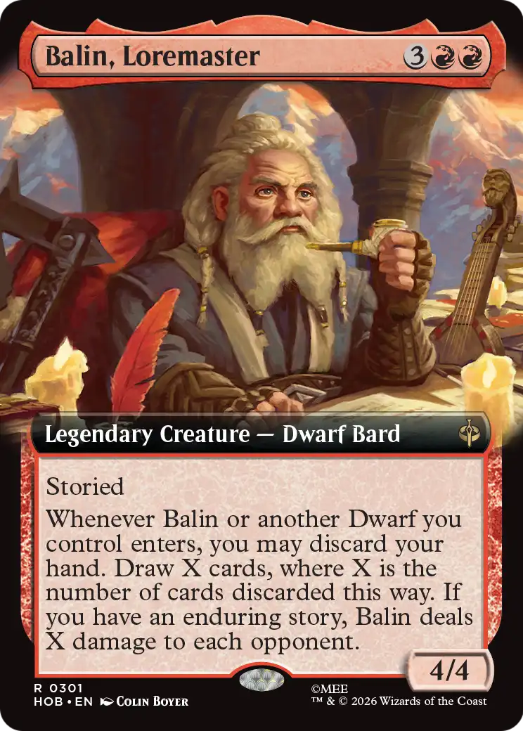 Balin, Loremaster (Extended Art) [The Hobbit] | Exor Games Dartmouth