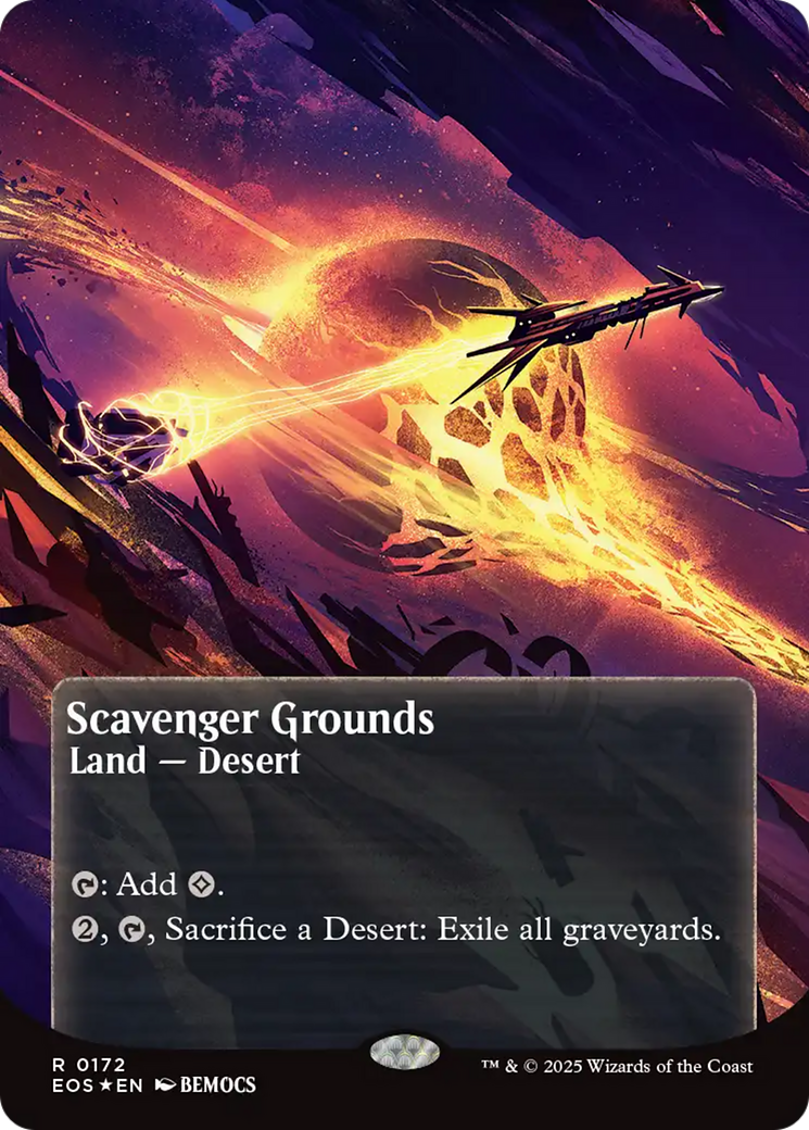Scavenger Grounds (0172) (Borderless) (Galaxy Foil) [Edge of Eternities: Stellar Sights] | Exor Games Dartmouth