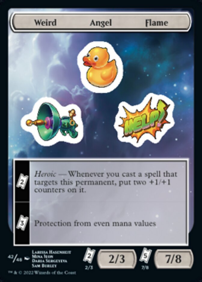 Weird Angel Flame [Unfinity Stickers] | Exor Games Dartmouth