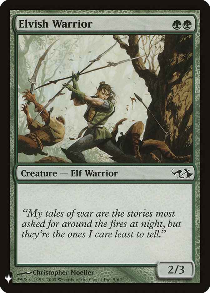 Elvish Warrior [Mystery Booster] | Exor Games Dartmouth