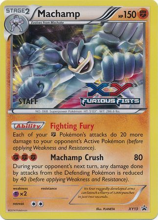 Machamp (XY13) (Staff) [XY: Black Star Promos] | Exor Games Dartmouth