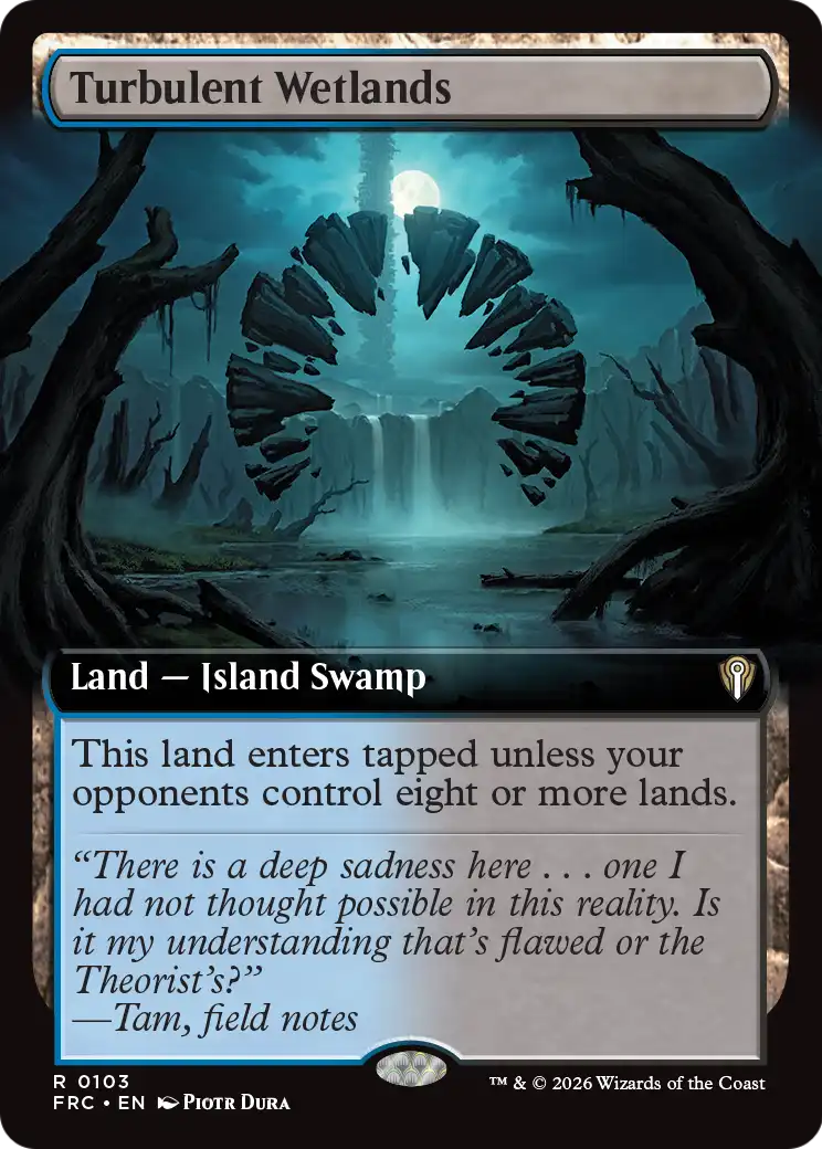 Turbulent Wetlands (Extended Art) [Reality Fracture Commander] | Exor Games Dartmouth