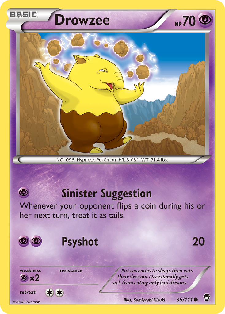 Drowzee (35/111) [XY: Furious Fists] | Exor Games Dartmouth