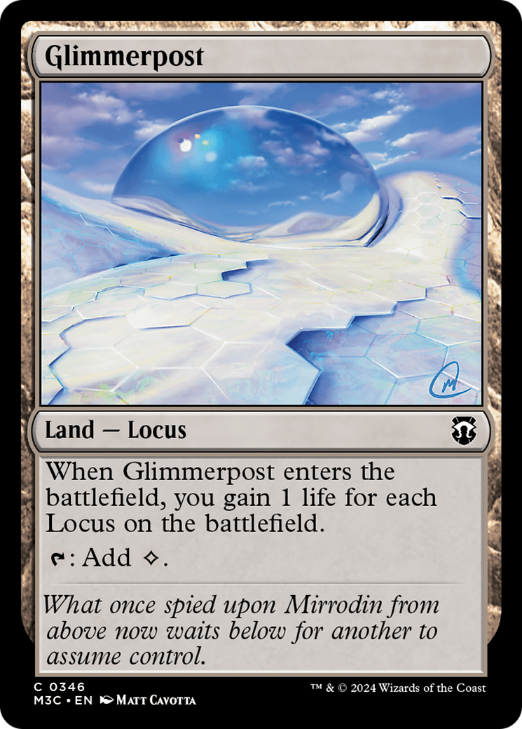 Glimmerpost (Ripple Foil) [Modern Horizons 3 Commander] | Exor Games Dartmouth