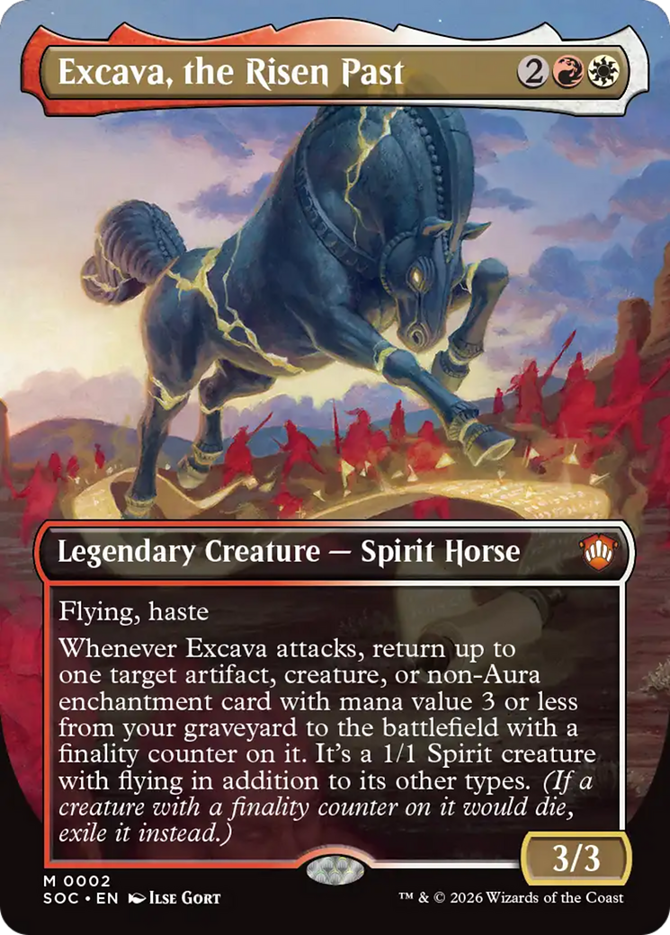 Excava, the Risen Past (Borderless) [Secrets of Strixhaven Commander] | Exor Games Dartmouth