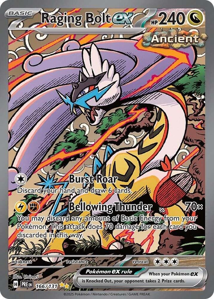 Raging Bolt ex (166/131) [Scarlet & Violet: Prismatic Evolutions] | Exor Games Dartmouth