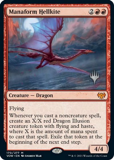 Manaform Hellkite (Promo Pack) [Innistrad: Crimson Vow Promos] | Exor Games Dartmouth