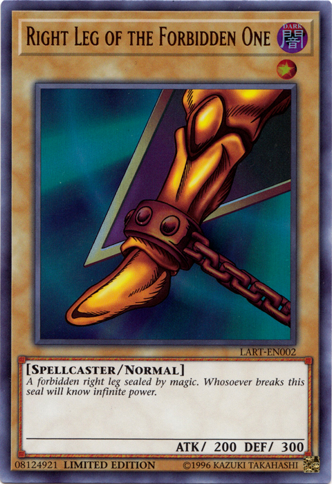 Right Leg of the Forbidden One [LART-EN002] Ultra Rare | Exor Games Dartmouth