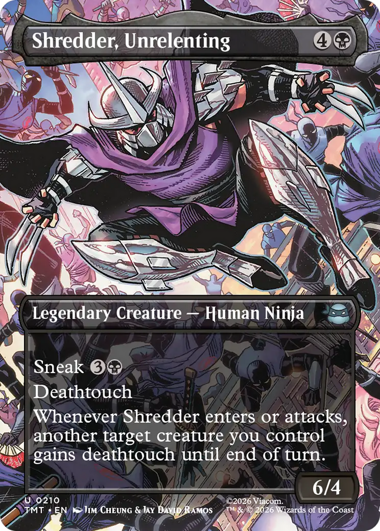 Shredder, Unrelenting (Borderless) [Teenage Mutant Ninja Turtles] | Exor Games Dartmouth