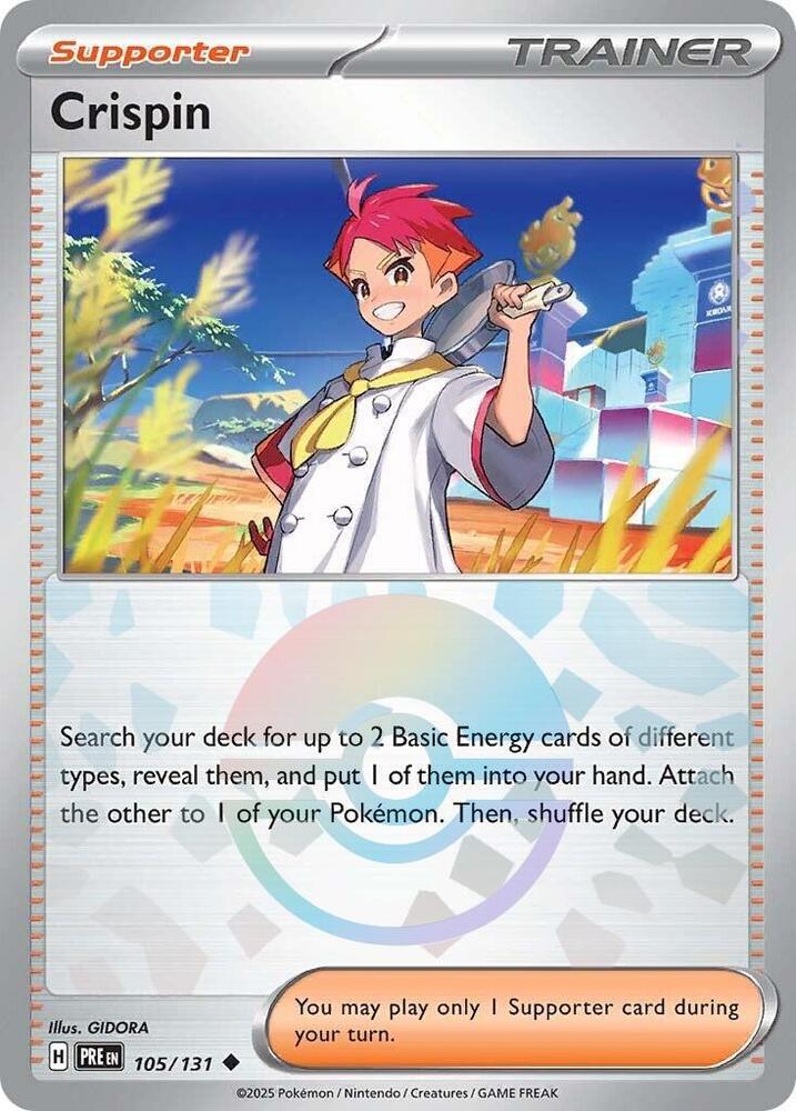 Crispin (105/131) (Poke Ball Pattern) [Scarlet & Violet: Prismatic Evolutions] | Exor Games Dartmouth