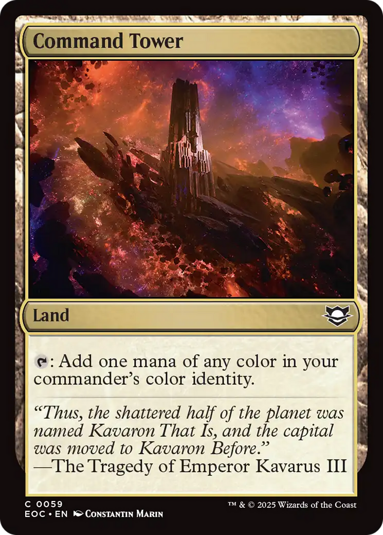 Command Tower [Edge of Eternities Commander] | Exor Games Dartmouth
