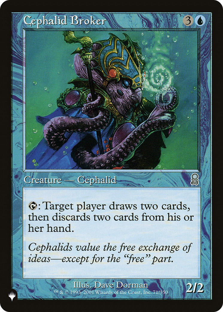 Cephalid Broker [The List Reprints] | Exor Games Dartmouth