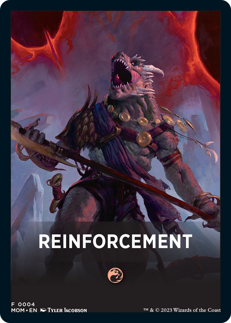 Reinforcement Theme Card [March of the Machine Tokens] | Exor Games Dartmouth