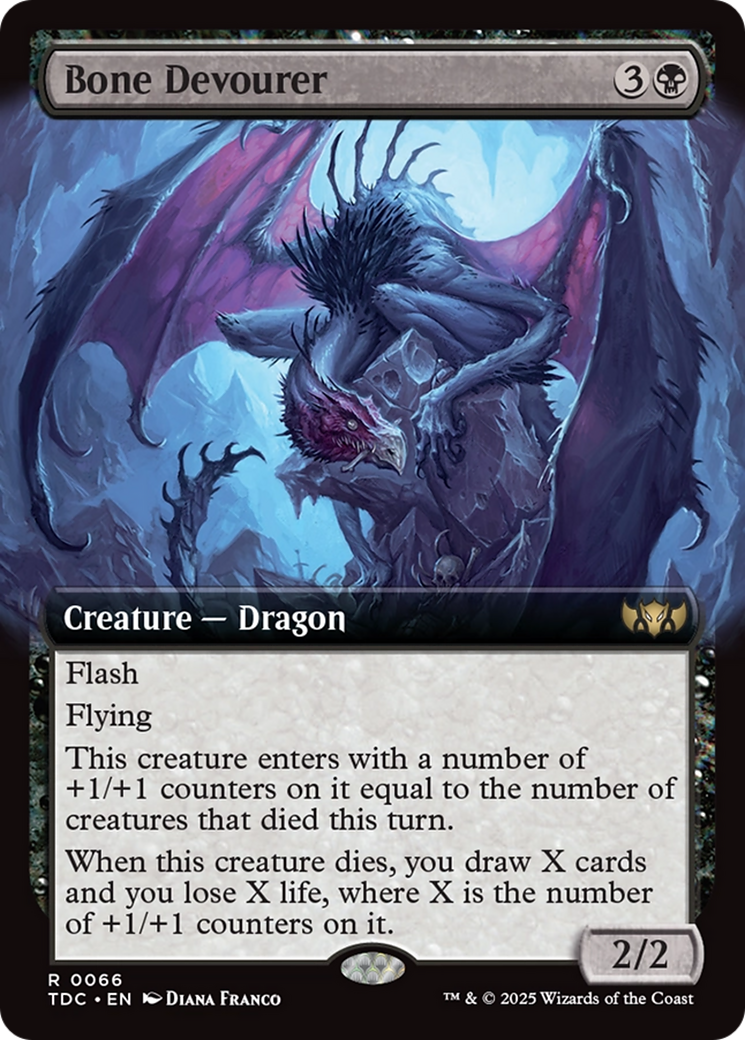 Bone Devourer (Extended Art) [Tarkir: Dragonstorm Commander] | Exor Games Dartmouth