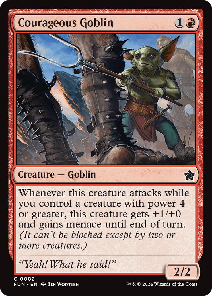 Courageous Goblin [Foundations] | Exor Games Dartmouth