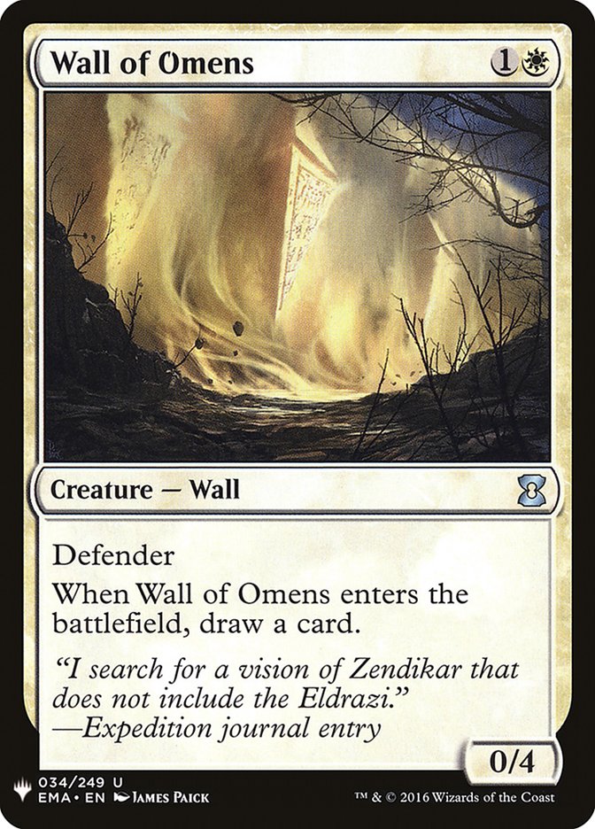 Wall of Omens [Mystery Booster] | Exor Games Dartmouth