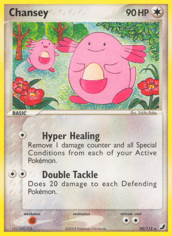 Chansey (20/115) [EX: Unseen Forces] | Exor Games Dartmouth