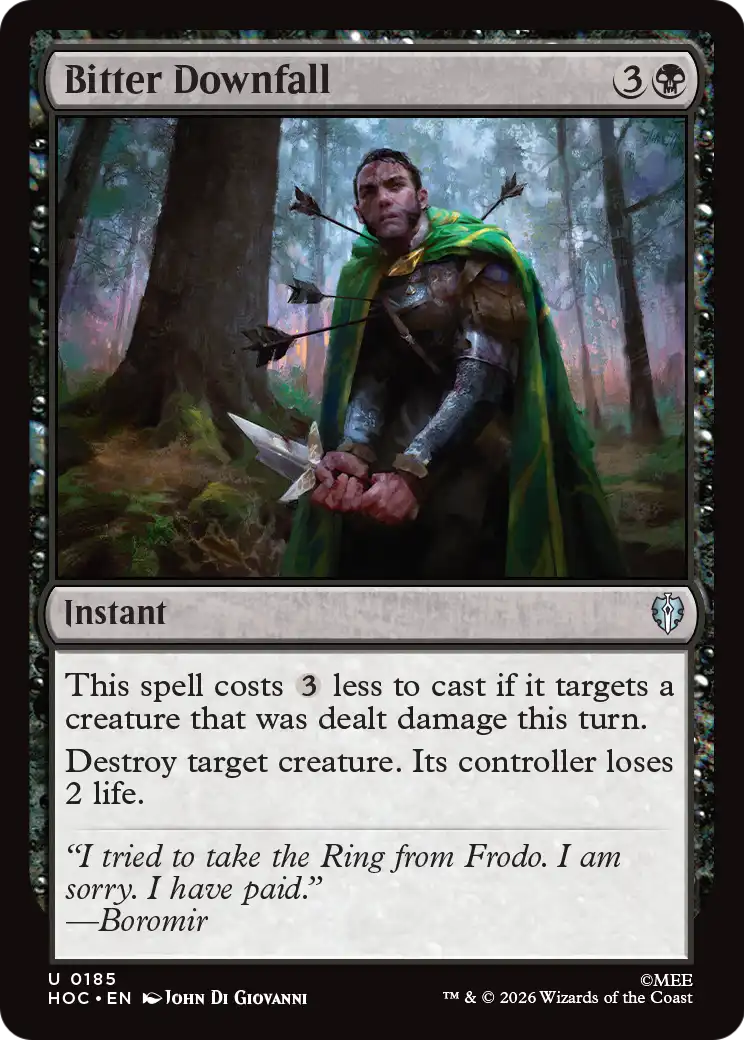 Bitter Downfall [The Hobbit: Eternal-Legal] | Exor Games Dartmouth