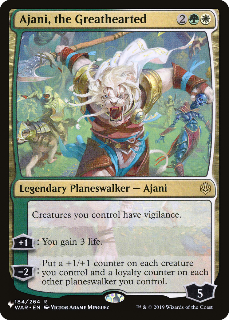 Ajani, the Greathearted [The List Reprints] | Exor Games Dartmouth