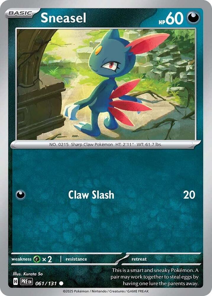 Sneasel (061/131) [Scarlet & Violet: Prismatic Evolutions] | Exor Games Dartmouth