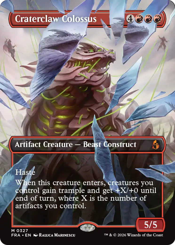 Craterclaw Colossus (Borderless) (0327) [Reality Fracture] | Exor Games Dartmouth