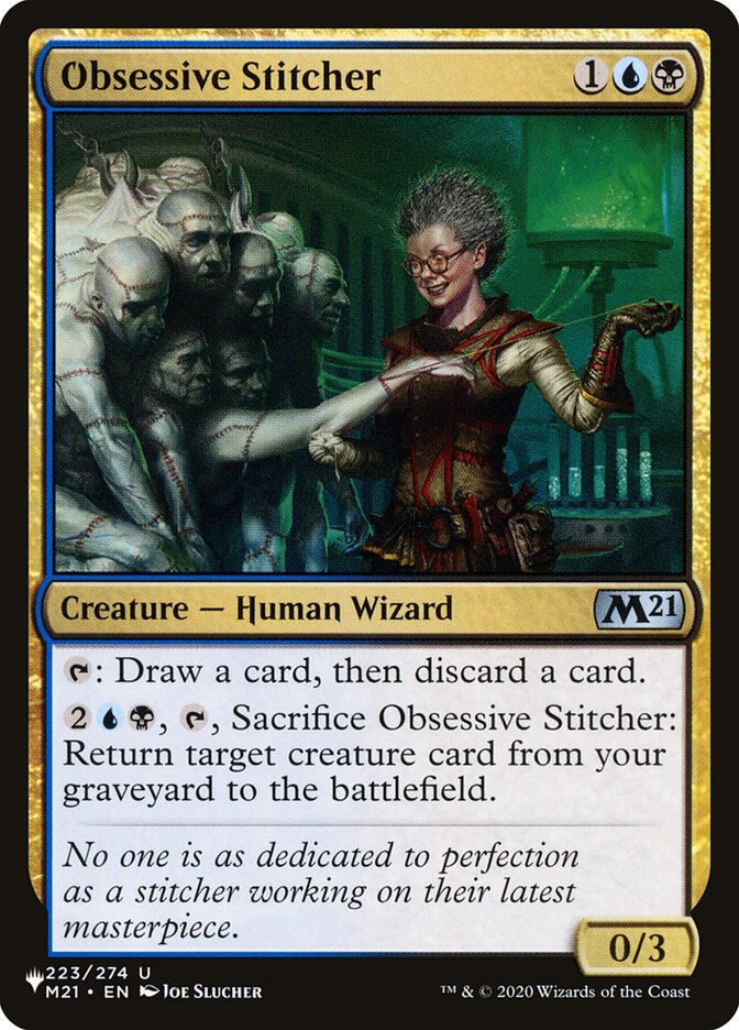 Obsessive Stitcher [The List] | Exor Games Dartmouth