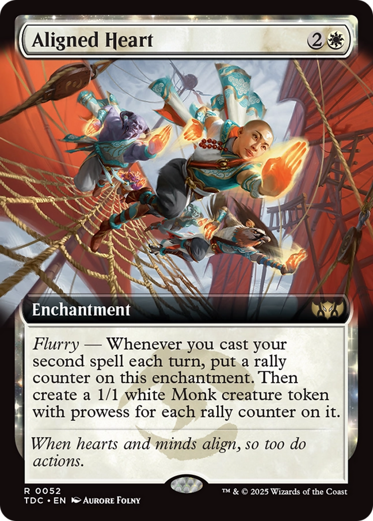 Aligned Heart (Extended Art) [Tarkir: Dragonstorm Commander] | Exor Games Dartmouth