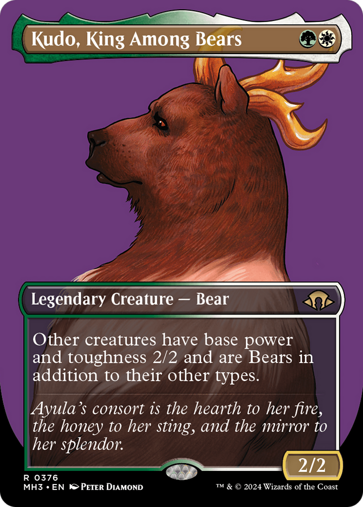 Kudo, King Among Bears (Borderless) [Modern Horizons 3] | Exor Games Dartmouth