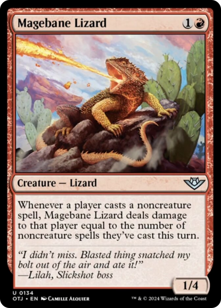 Magebane Lizard [Outlaws of Thunder Junction] | Exor Games Dartmouth