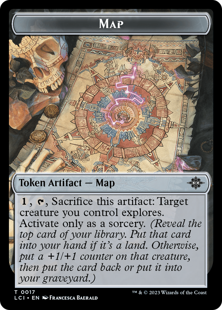 Map // Skeleton Pirate Double-Sided Token [The Lost Caverns of Ixalan Commander Tokens] | Exor Games Dartmouth