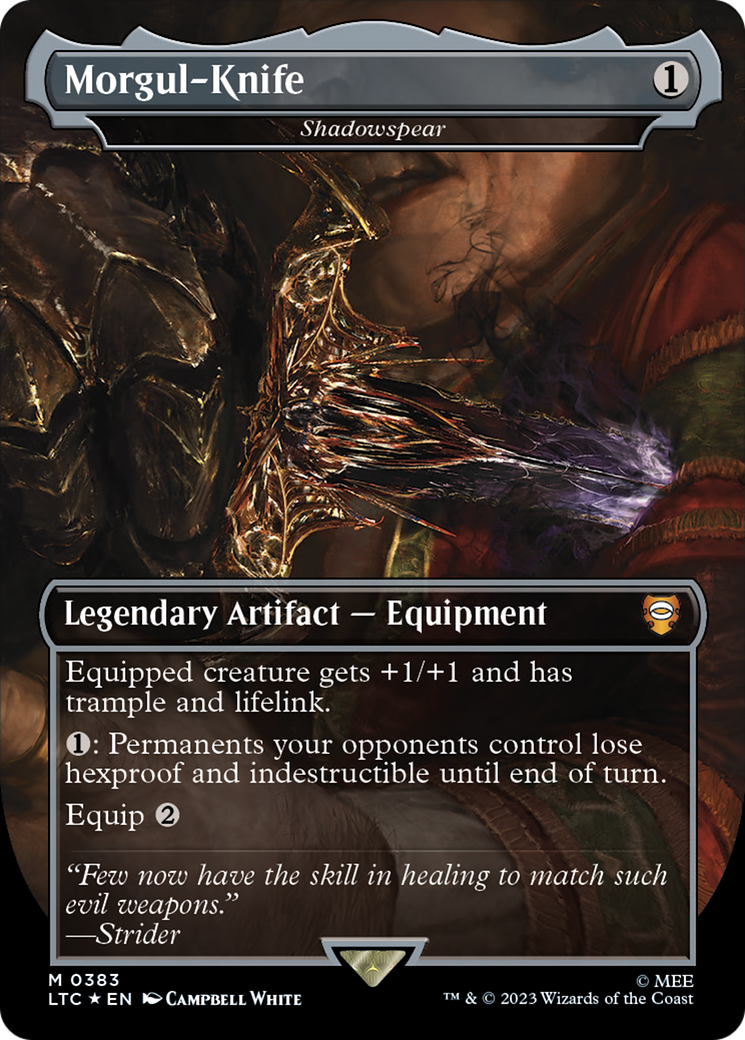 Morgul-Knife - Shadowspear (Surge Foil) [The Lord of the Rings: Tales of Middle-Earth Commander] | Exor Games Dartmouth