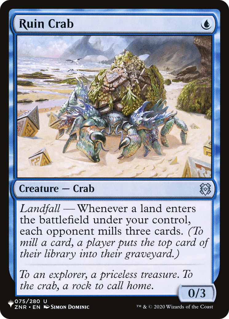 Ruin Crab [The List] | Exor Games Dartmouth