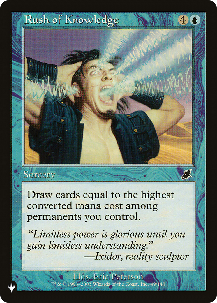 Rush of Knowledge [The List] | Exor Games Dartmouth