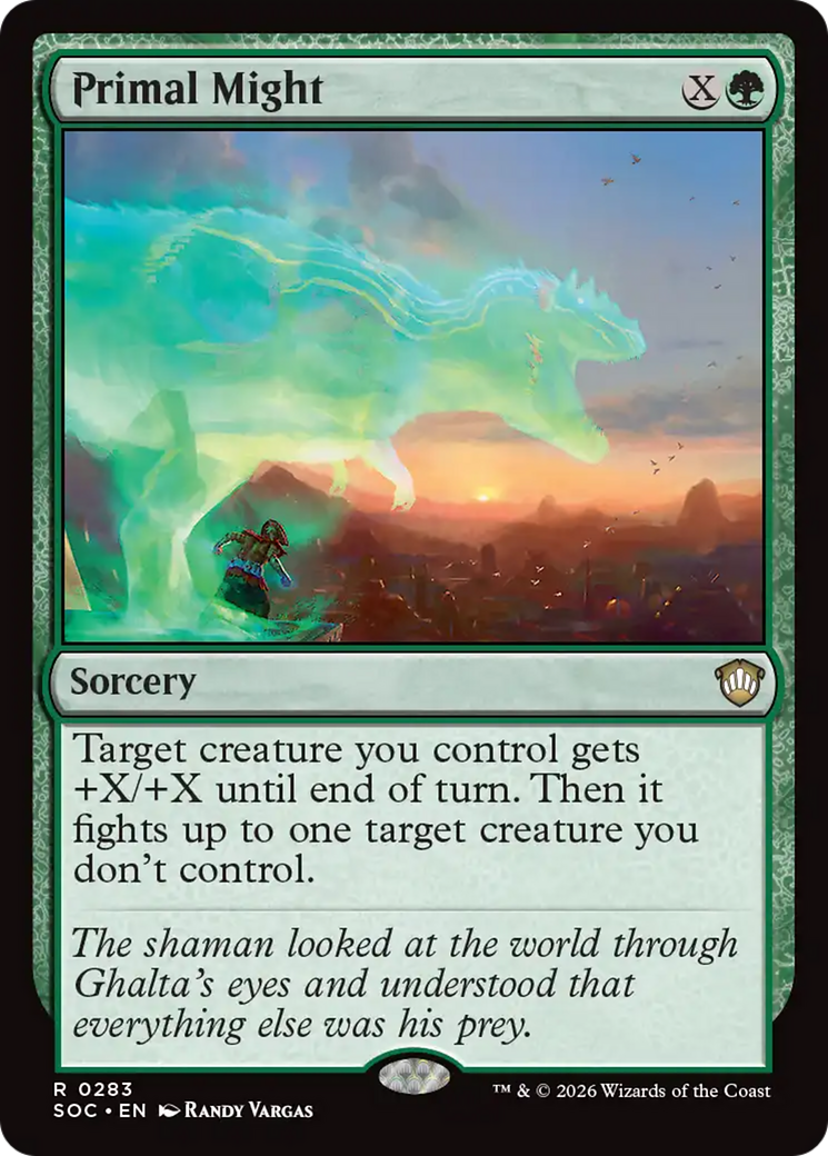 Primal Might [Secrets of Strixhaven Commander] | Exor Games Dartmouth