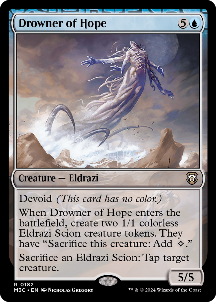 Drowner of Hope (Ripple Foil) [Modern Horizons 3 Commander] | Exor Games Dartmouth