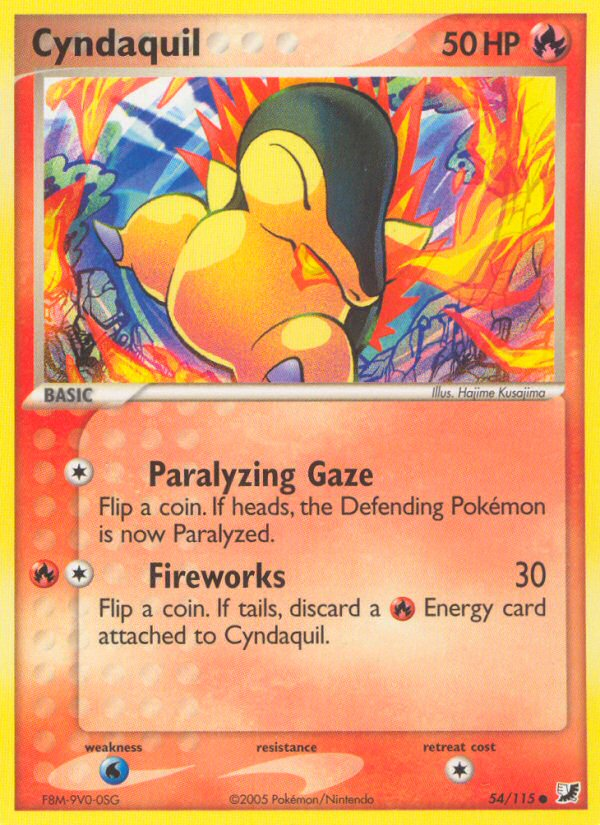 Cyndaquil (54/115) [EX: Unseen Forces] | Exor Games Dartmouth