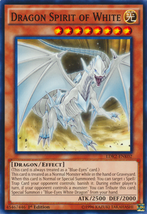 Dragon Spirit of White [LDK2-ENK02] Common | Exor Games Dartmouth