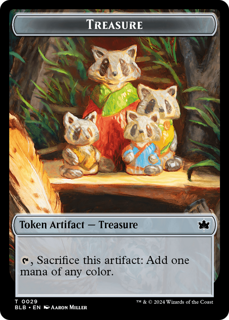 Rabbit // Treasure Double-Sided Token [Bloomburrow Tokens] | Exor Games Dartmouth