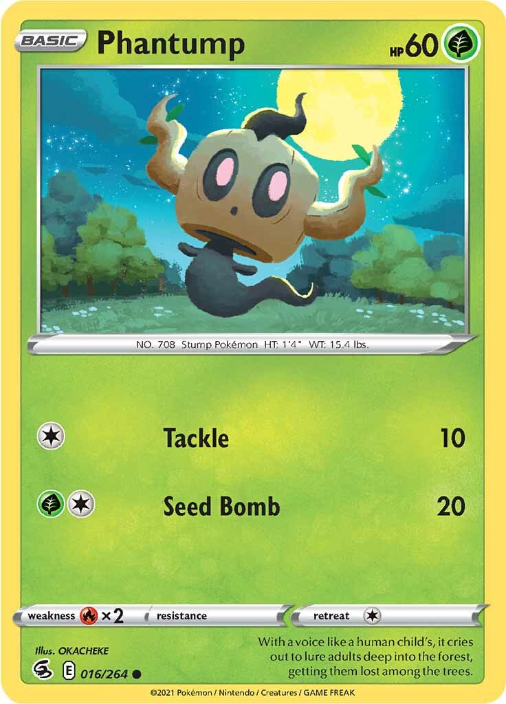 Phantump (016/264) [Sword & Shield: Fusion Strike] | Exor Games Dartmouth