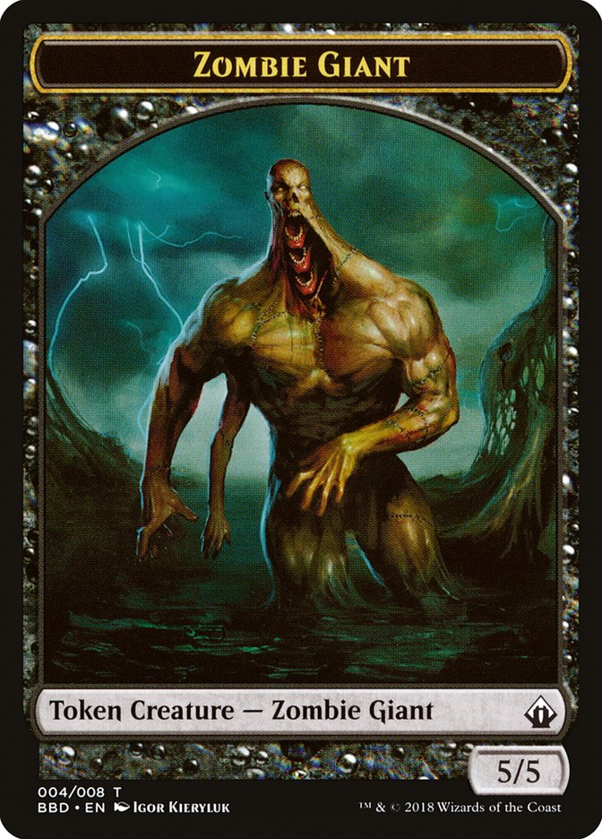 Zombie Giant Token [Battlebond Tokens] | Exor Games Dartmouth