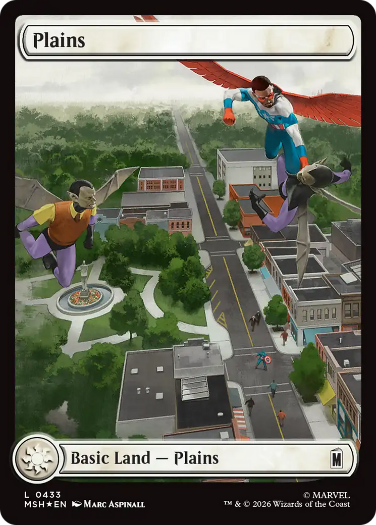 Plains (0433) (Surge Foil) [Marvel Super Heroes] | Exor Games Dartmouth