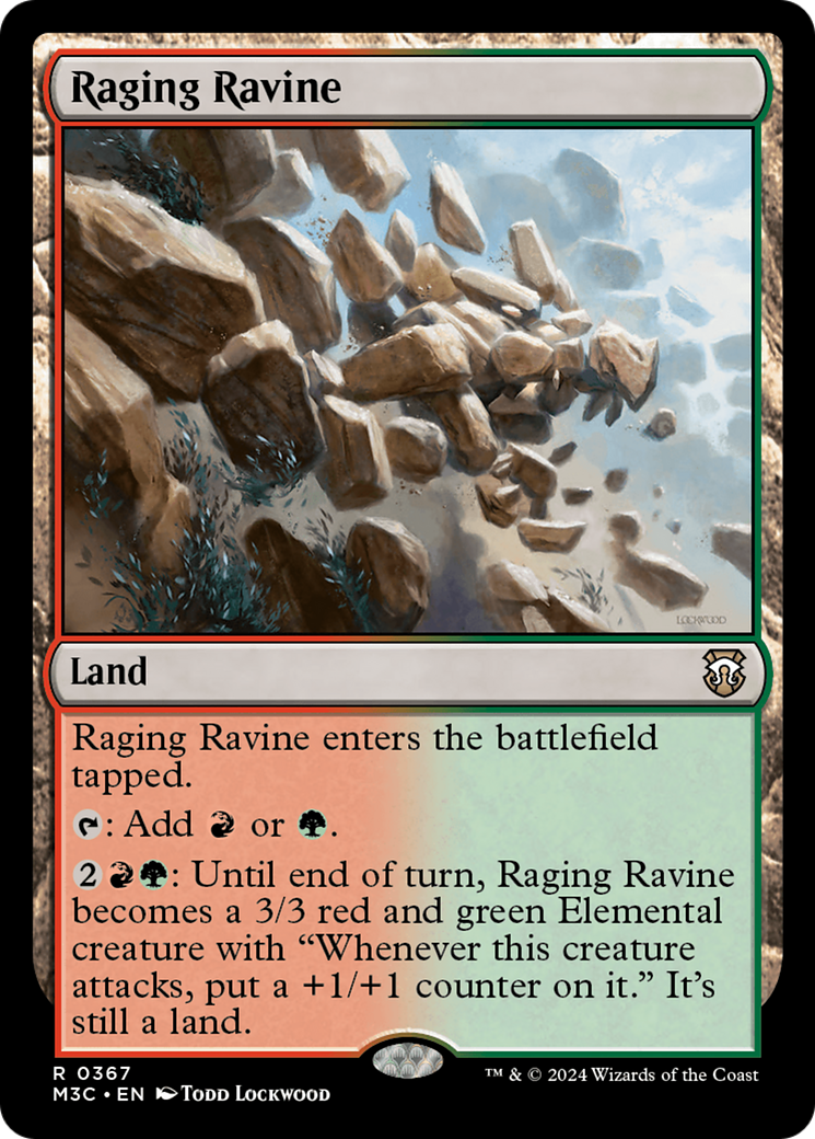 Raging Ravine (Ripple Foil) [Modern Horizons 3 Commander] | Exor Games Dartmouth
