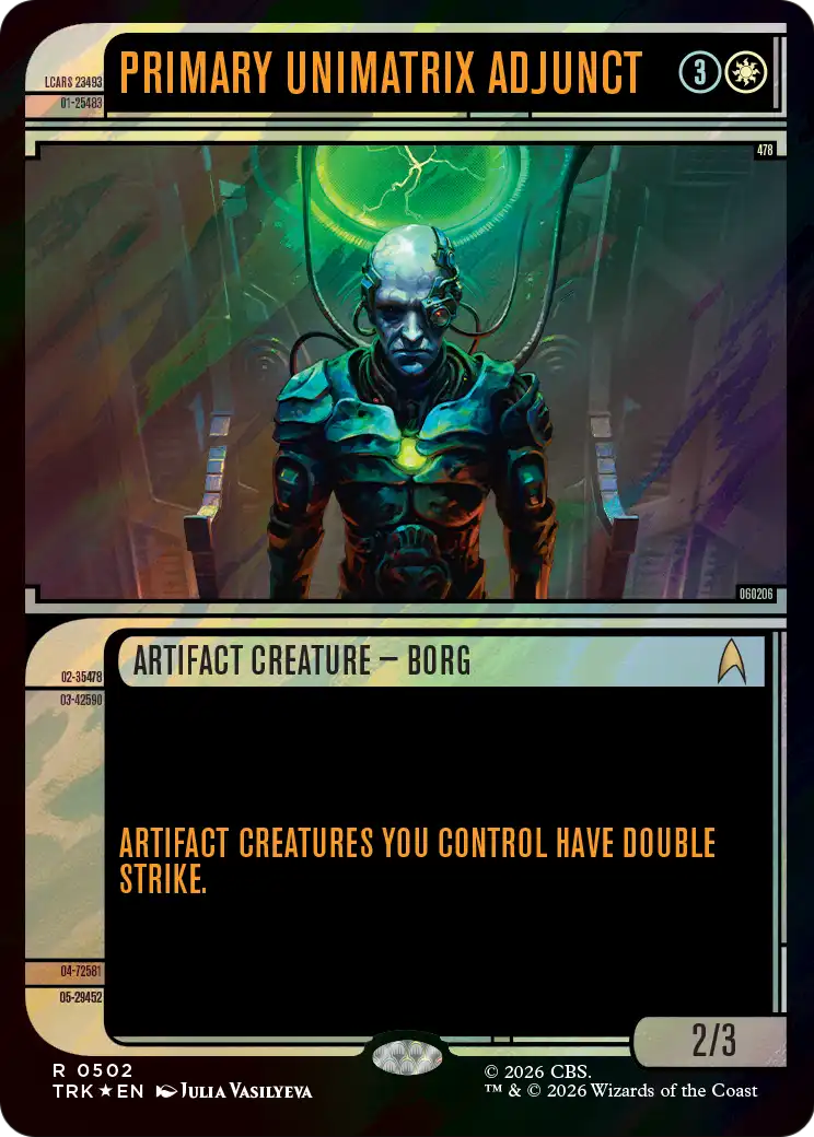 Primary Unimatrix Adjunct (Showcase) (Surge Foil) [Star Trek] | Exor Games Dartmouth