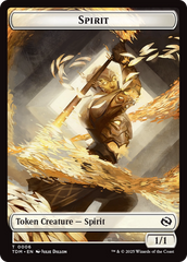 Spirit (0006) // Spirit (0007) Double-Sided Token [Tarkir: Dragonstorm Tokens] | Exor Games Dartmouth