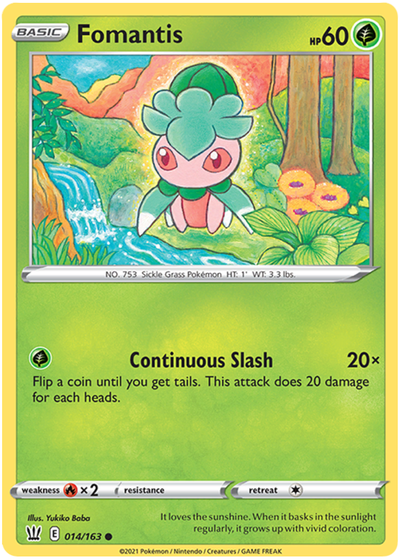 Fomantis (014/163) [Sword & Shield: Battle Styles] | Exor Games Dartmouth