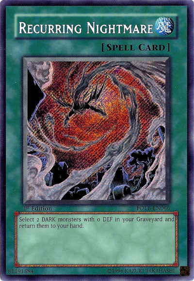 Recurring Nightmare [FOTB-EN066] Secret Rare | Exor Games Dartmouth