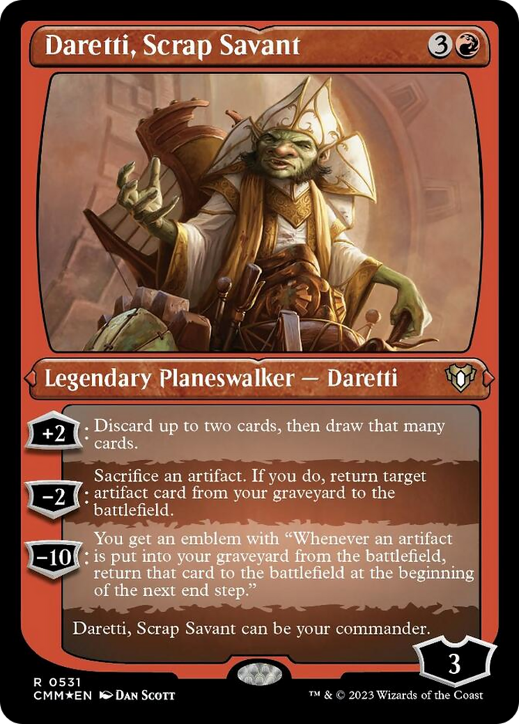 Daretti, Scrap Savant (Foil Etched) [Commander Masters] | Exor Games Dartmouth