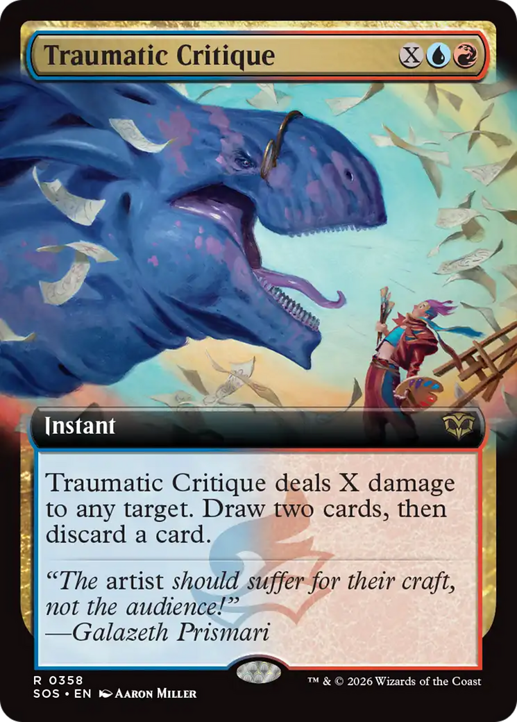 Traumatic Critique (Extended Art) [Secrets of Strixhaven] | Exor Games Dartmouth