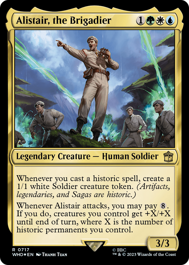 Alistair, the Brigadier (Surge Foil) [Doctor Who] | Exor Games Dartmouth